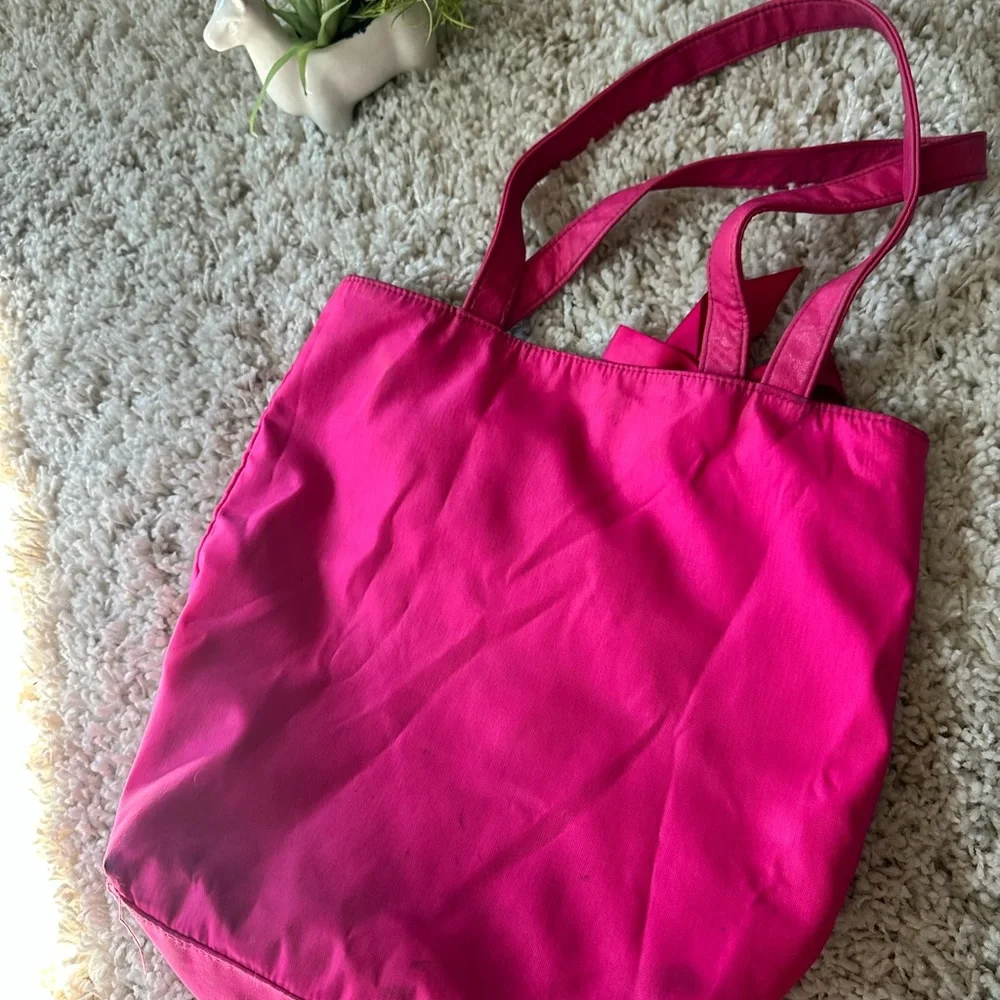 Used Juicy Couture hot pink vintage huge big giant beach bag tote.